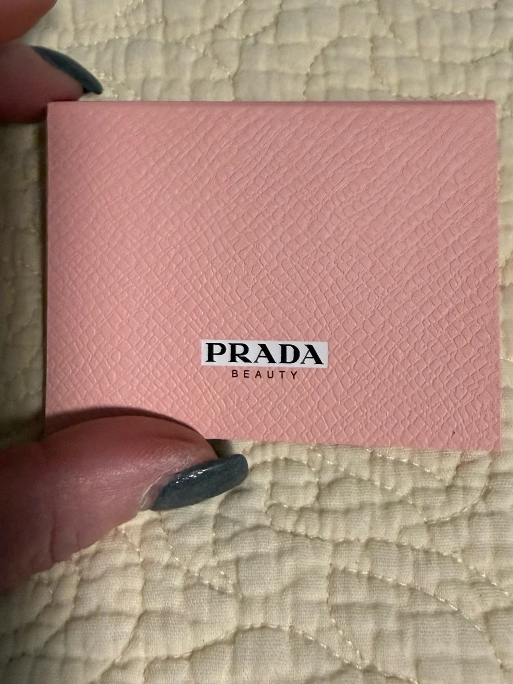Prada Beauty Charm Set in Purple Velvet Pouch!
